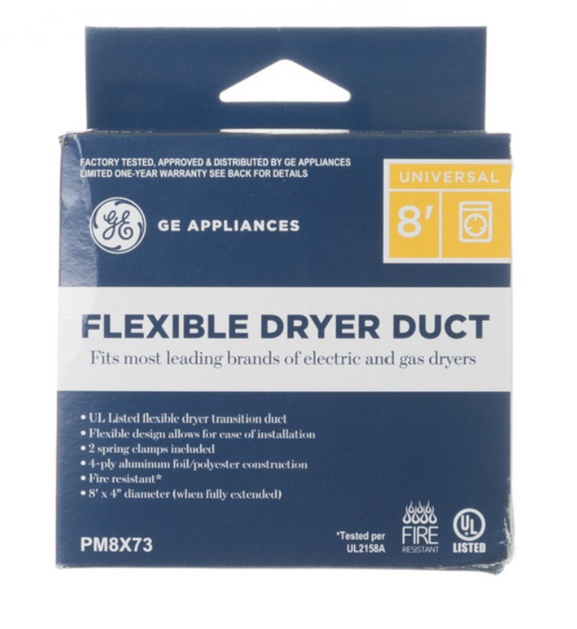 GE Super Flexible Foil 8' Dryer Duct