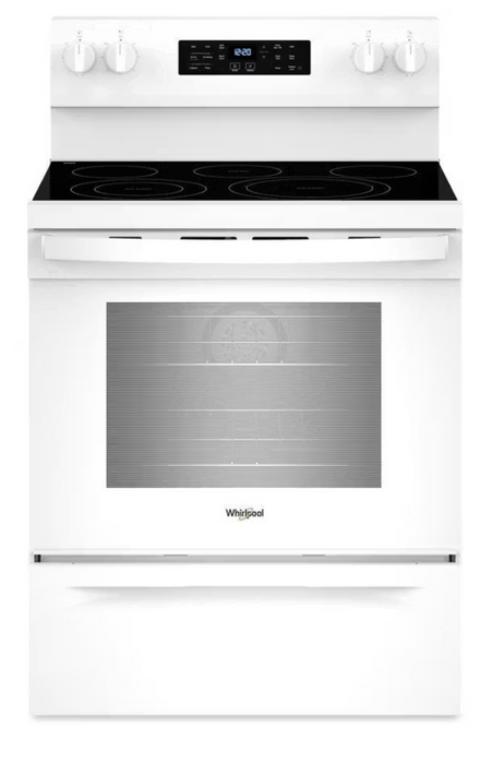 Whirlpool 30-inch Energy Star Electric Range with Air Cooking Technology, No Preheat Air Fry and Air Baking and Self Clean