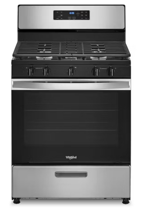 Whirlpool 5.1 Cu. Ft. Freestanding Gas Range with Edge to Edge Cooktop