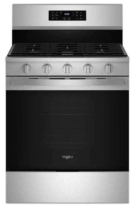 Whirlpool 30-inch Gas Range with Air Cooking Technology, No Preheat Air Fry and Air Baking and Self Clean