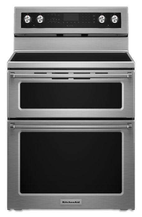 Kitchenaid 30-Inch 5 Burner Electric Double Oven Convection Range