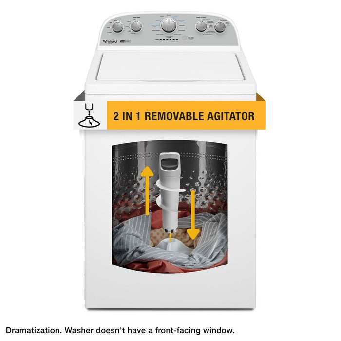 Whirlpool 3.8-3.9 Cu. Ft. Whirlpool® Top Load Washer with Removable Agitator