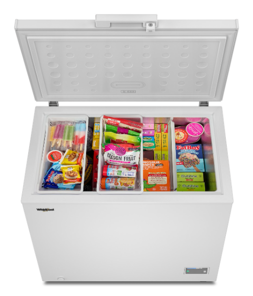 Whirlpool? 9 cu. ft. Chest Freezer with 2 Storage Baskets-WZCN339TW