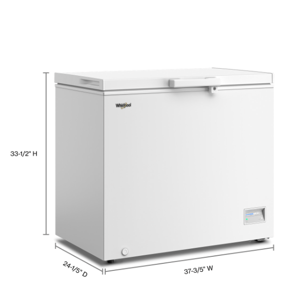 Whirlpool? 9 cu. ft. Chest Freezer with 2 Storage Baskets-WZCN339TW