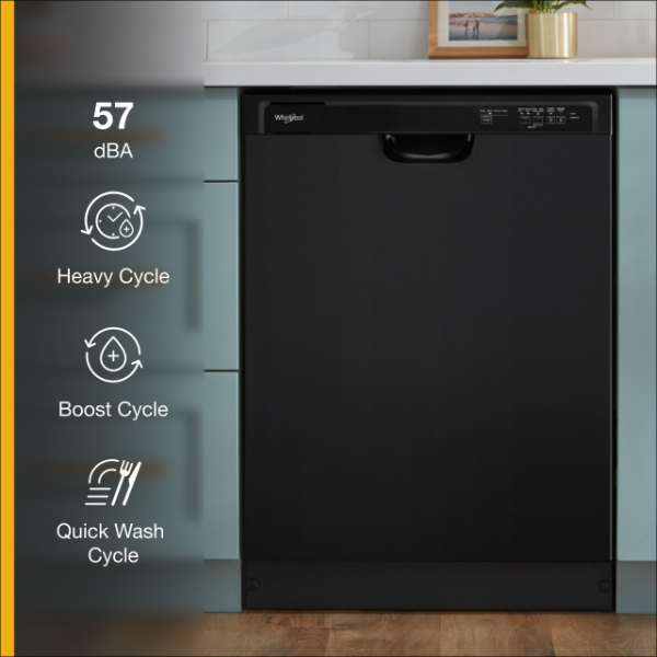 Whirlpool Dishwasher with Boost Cycle-WDF341PAPB