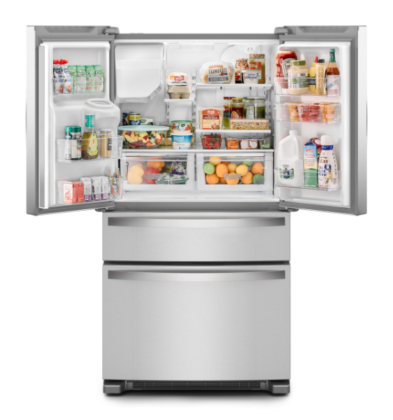 Whirlpool 36-Inch Wide French Door Bottom Mount Refrigerator - 25 cu. ft.-WRMF3636RZ