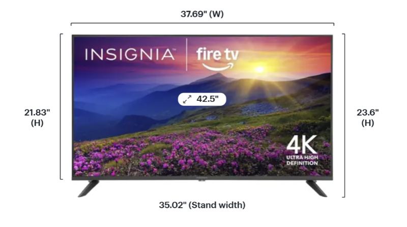 Insignia - 43" Class F50 Series LED 4K UHD Smart Fire TV-NS-43F501NA26