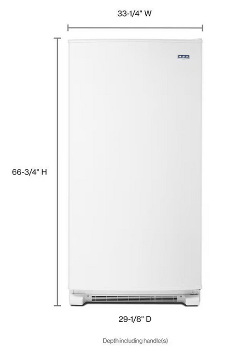 Maytag 20 cu. ft. Frost Free Upright Freezer with LED Lighting-MZF34X20DW