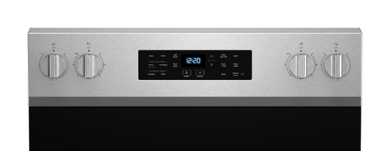 Whirlpool 30-inch Energy Star Electric Range with Air Cooking Technology, No Preheat Air Fry and Air Baking and Self Clean-WFES5030RS