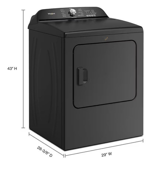 Whirlpool 7.0 Cu. Ft. Whirlpool® Top Load Electric Dryer with Moisture Sensor
