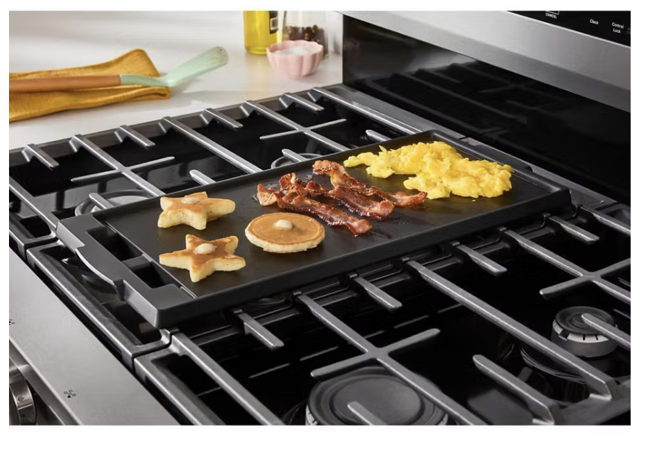 Whirlpool 30-inch Gas Range with Air Cooking Technology, No Preheat Air Fry and Air Baking and Self Clean