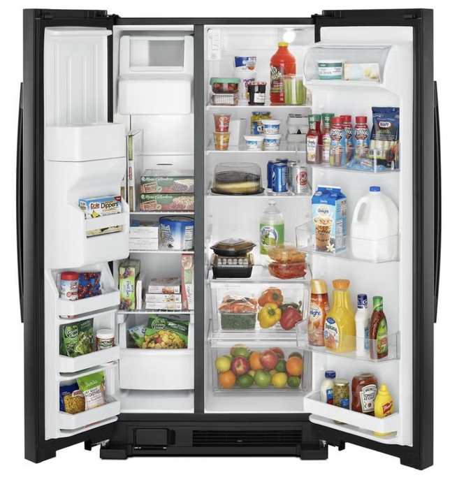 Amana 36-inch Side-by-Side Refrigerator with Dual Pad External Ice and Water Dispenser