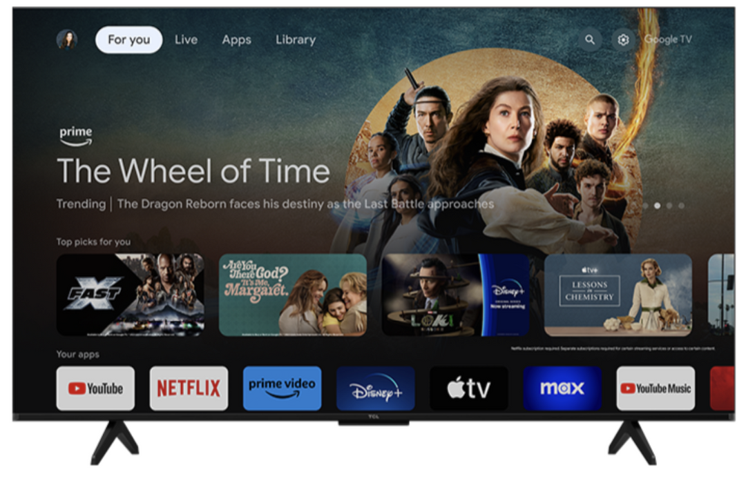 TCL 85" S Class 4K UHD HDR LED Smart TV with Google TV