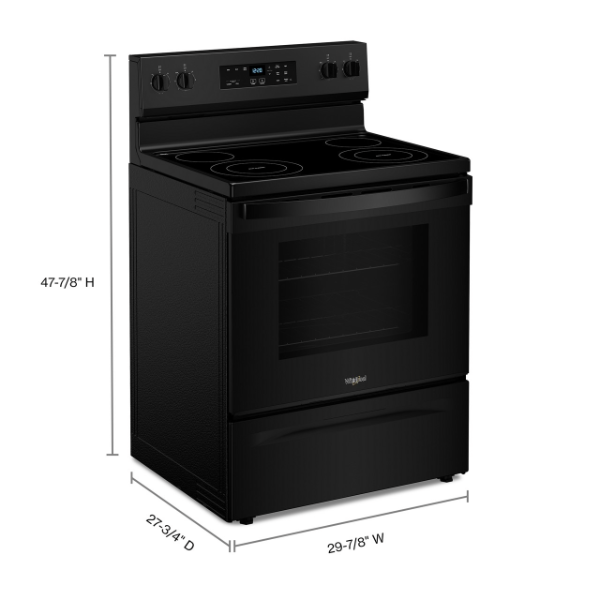 Whirlpool 30-inch Electric Range with No Preheat Mode-WFES3030RB