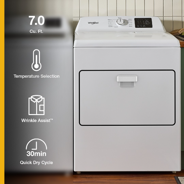 7.0 cu ft Front-Load Electric Dryer with Adaptive Dry