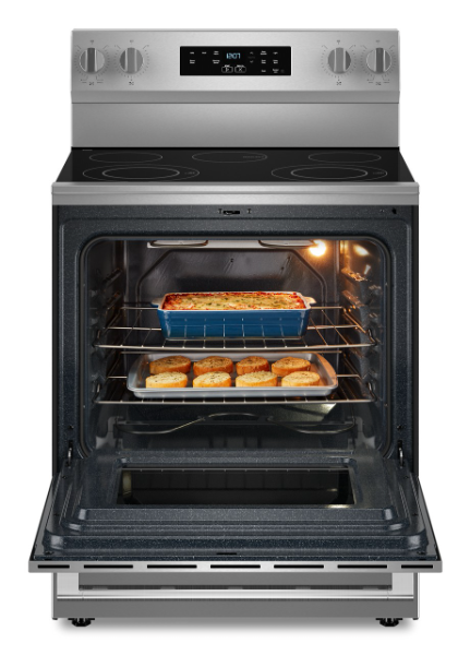 Maytag 30-Inch Wide Electric Range With Steam Clean - 5.3 cu. ft.-MFES4030RS