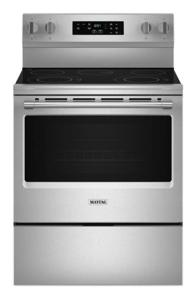 Maytag 30-Inch Wide Electric Range With Steam Clean - 5.3 cu. ft.-MFES4030RS