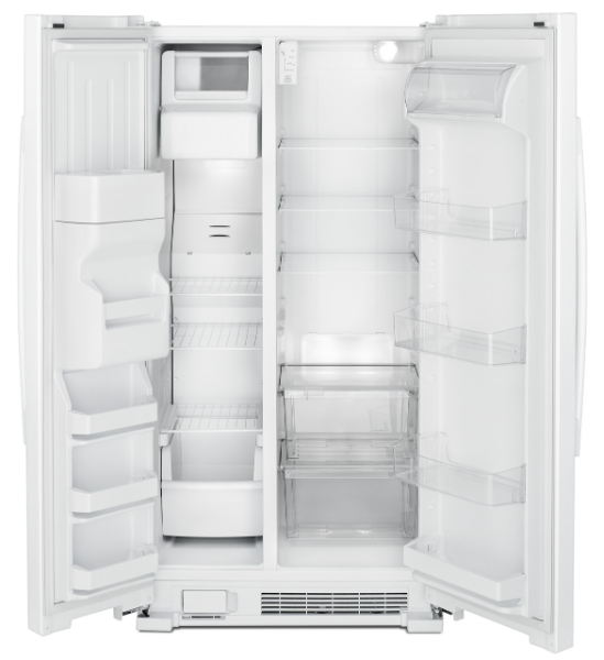 Amana 36-inch Side-by-Side Refrigerator with Dual Pad External Ice and Water Dispenser-ASI2575GRW