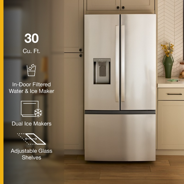 Whirlpool 36-Inch French Door Refrigerator with Dual Ice Makers - 30 cu. ft.-WRFF3736SZ