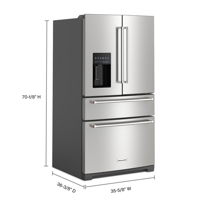 Kitchenaid 26.2 Cu. Ft. Multi-Door French Door Refrigerator with Platinum Interior