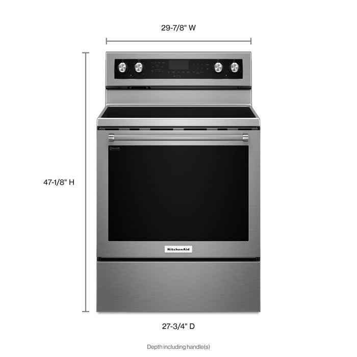 Kitchenaid 30-Inch 5-Element Electric Convection Range