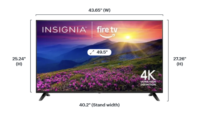 Insignia - 50" Class F50 Series LED 4K UHD Smart Fire TV-NS-50F502NA26