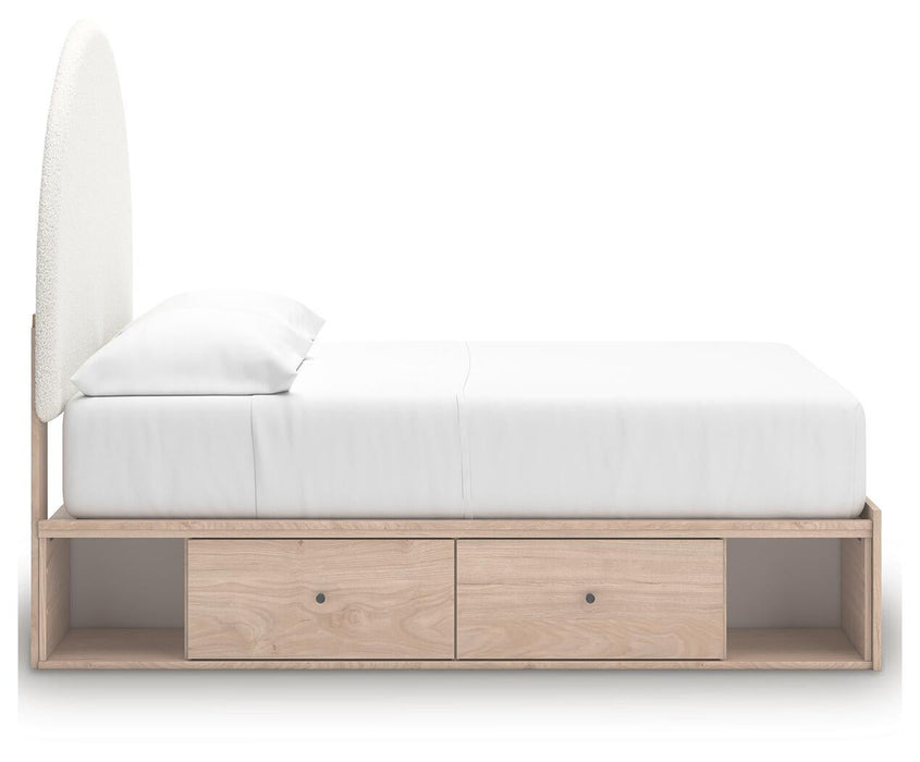 Arloster Full Upholstered Panel Bed with Storage