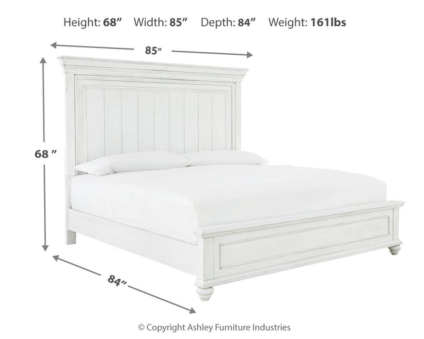Kanwyn Queen Panel Bed, Dresser and Mirror