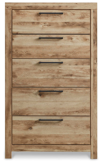Hyanna Twin Panel Bed, Dresser, Mirror, Chest and Nightstand