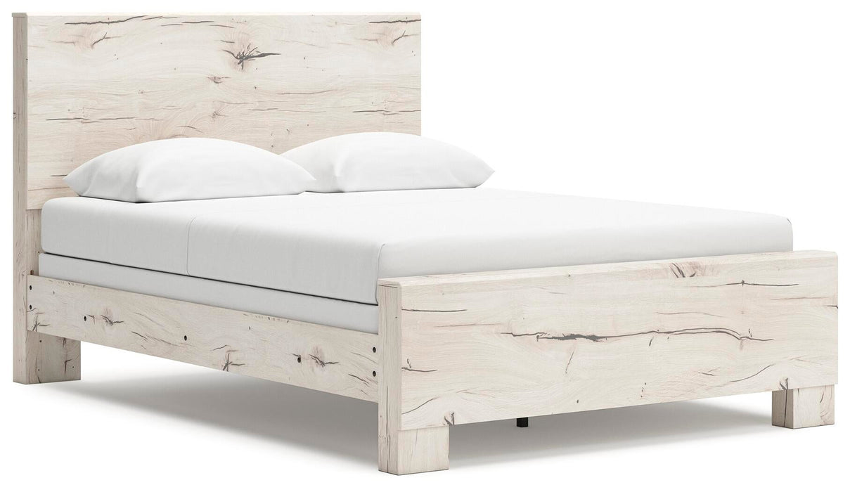 Lawroy Queen Panel Bed, Dresser, Mirror, Chest and Nightstand