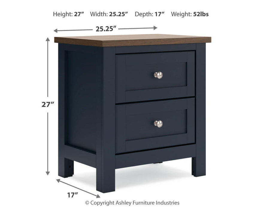 Landocken Full Panel Headboard, Dresser, Mirror and Nightstand