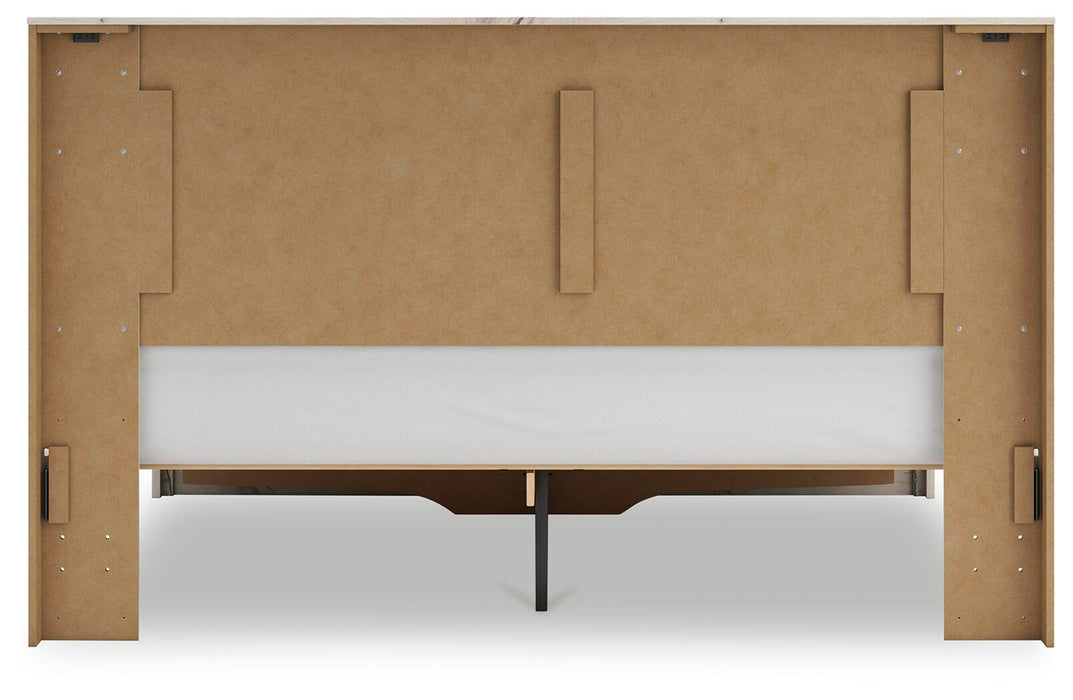 Lawroy King Panel Storage Bed, Dresser and Mirror