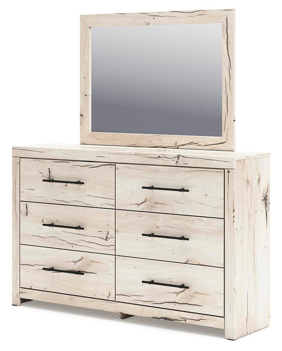 Lawroy Queen Panel Storage Bed, Dresser, Mirror, Chest and Nightstand