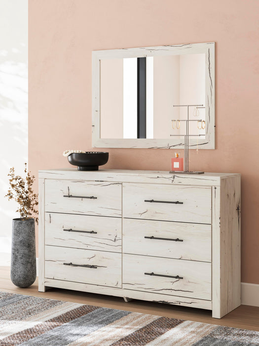 Lawroy King Panel Bed, Dresser, Mirror and Nightstand