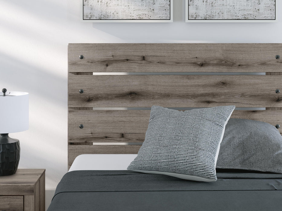 Graystorm Full Panel Storage Bed, Dresser, Mirror, Chest and Nightstand