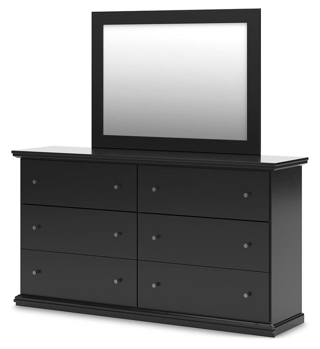 Maribel Queen Panel Bed, Dresser, Mirror and Nightstand