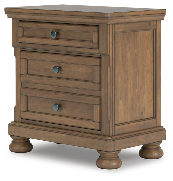 Feddinger Queen Panel Bed with Mirrored Dresser, Chest and Nightstand