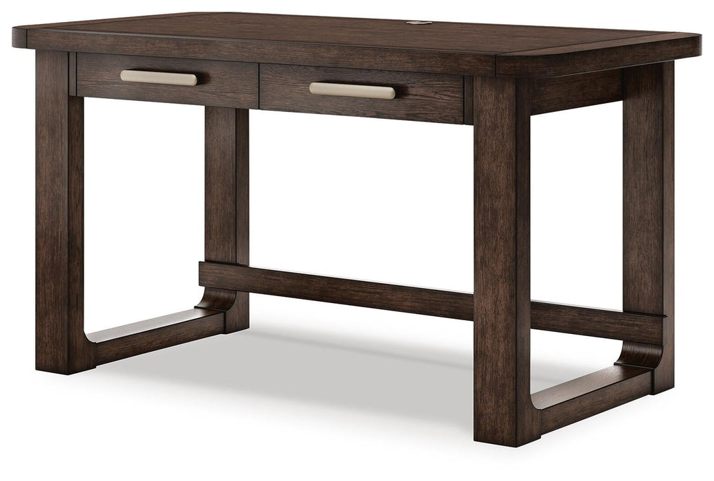 Breckington Home Office Desk with Chair and Storage