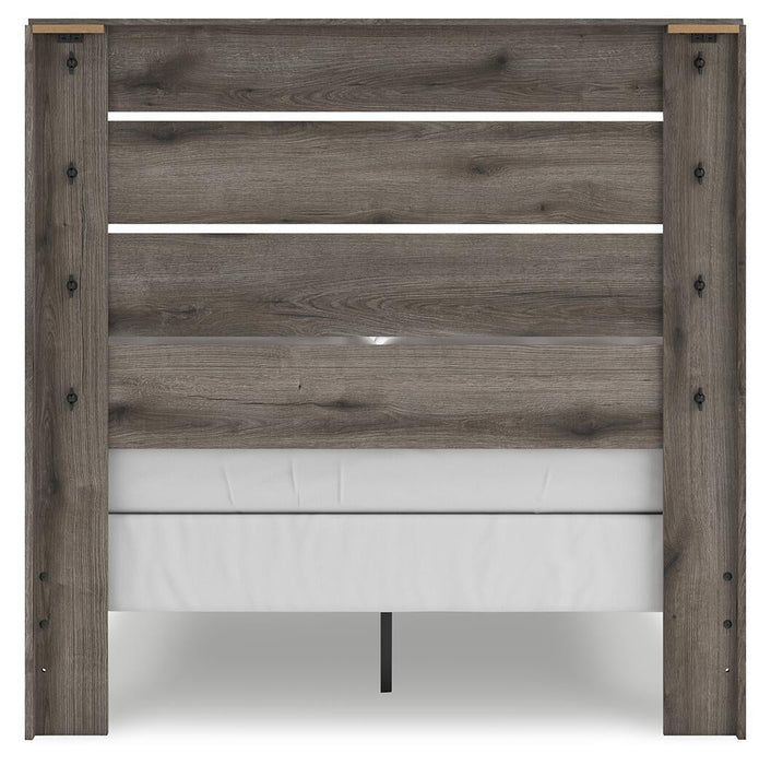 Graystorm Full Panel Bed, Dresser and Mirror