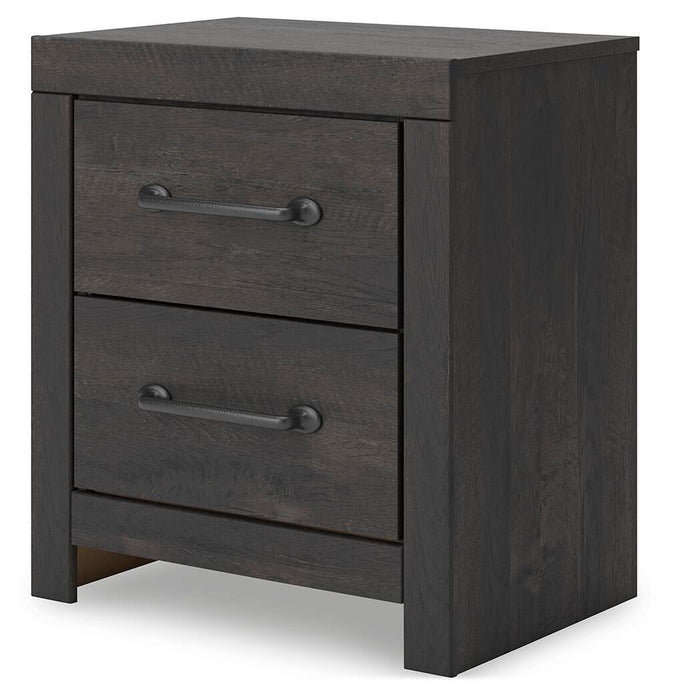 Hollivern King Panel Bed, Dresser, Mirror, Chest and Nightstand