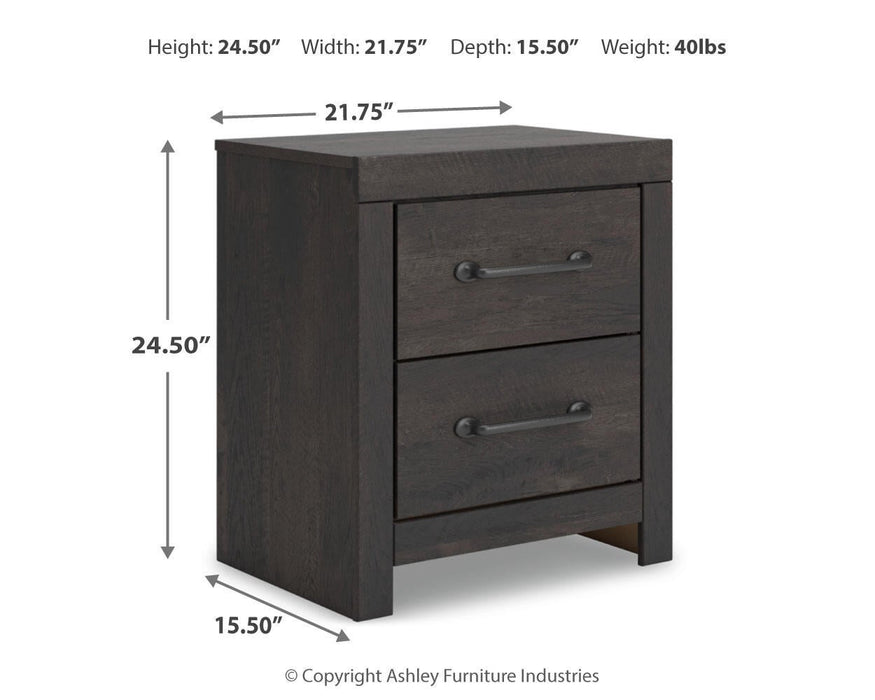 Hollivern Full Panel Storage Bed, Dresser, Mirror and Nightstand
