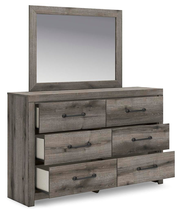 Graystorm Twin Panel Storage Bed, Dresser, Mirror and Nightstand