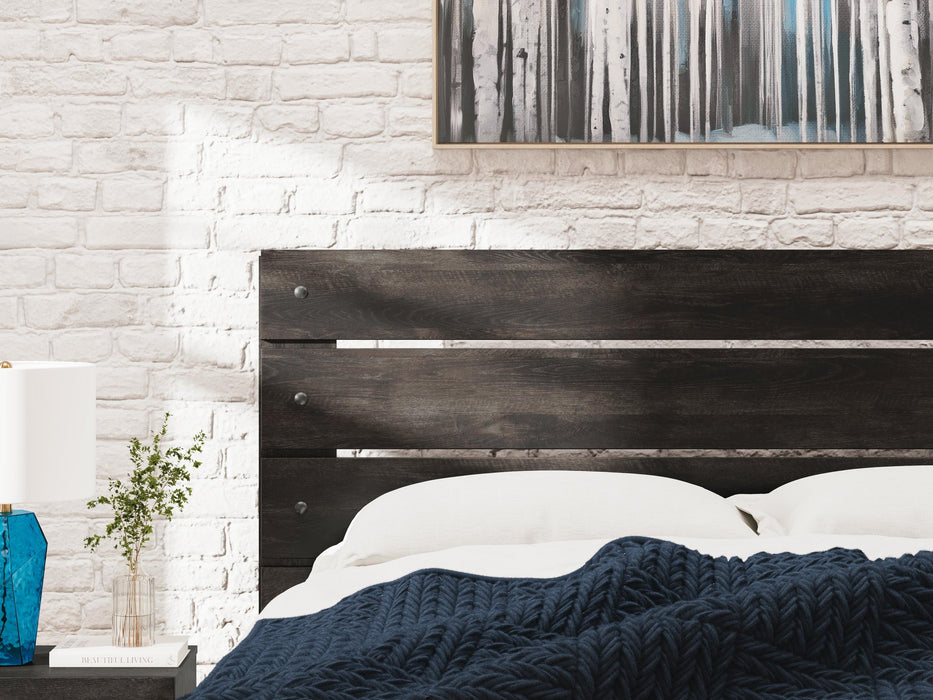 Hollivern Queen Panel Bed, Dresser and Mirror