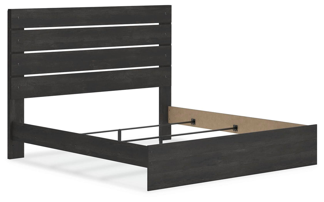 Hollivern King Panel Bed, Dresser, Mirror and Nightstand