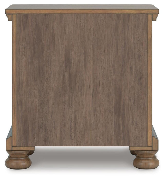 Feddinger California King Panel Bed with Mirrored Dresser and Nightstand