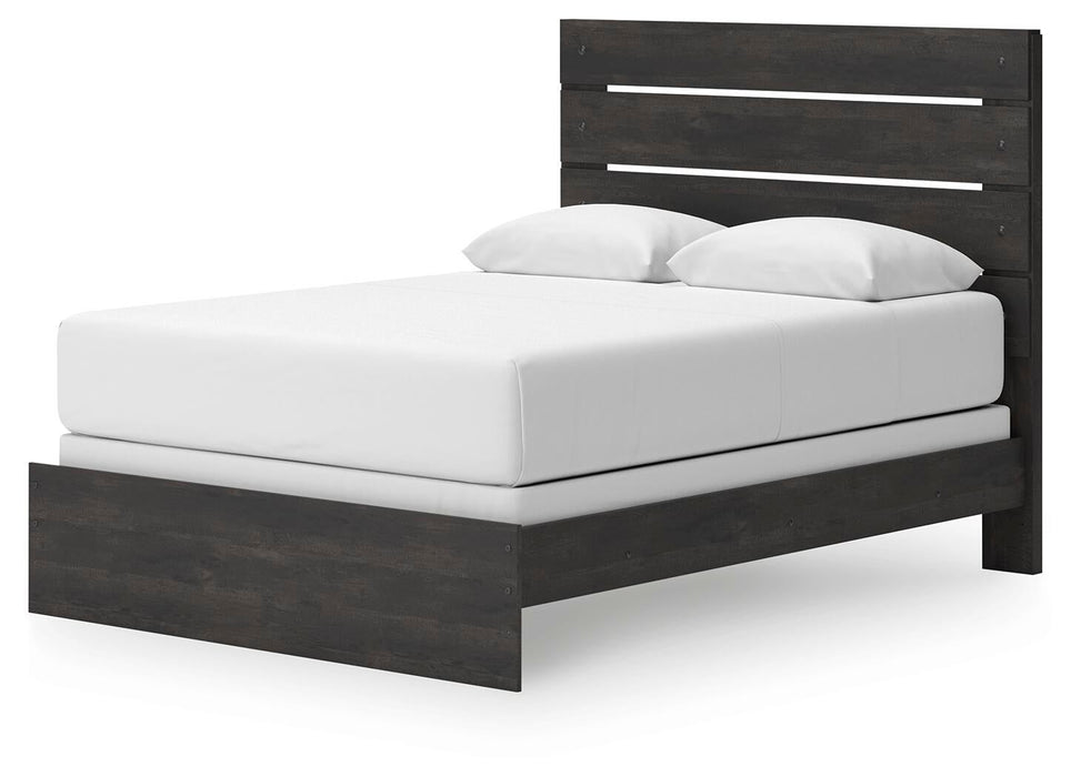 Hollivern Queen Panel Bed, Dresser, Mirror and Nightstand