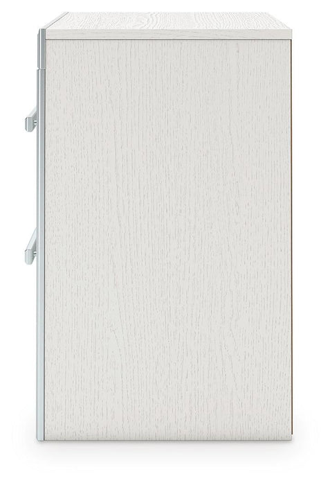 Zuraleus King Upholstered Panel Platform Storage Bed, Dresser, Mirror and Nightstand