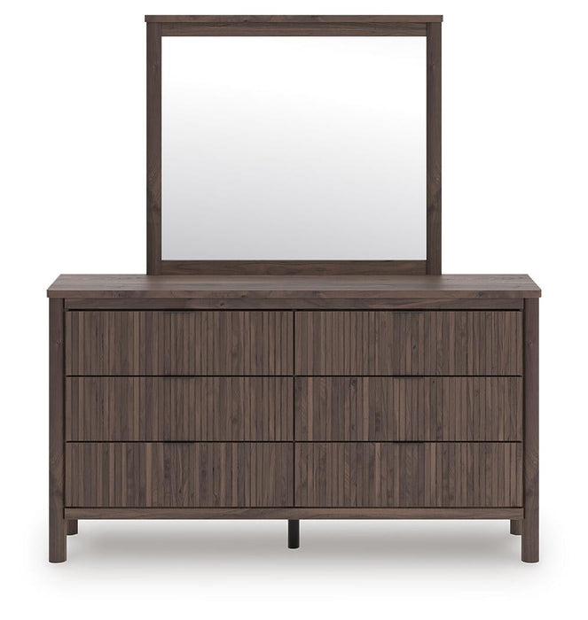 Pamytta Twin Panel Platform Bed, Dresser, Mirror and Nightstand