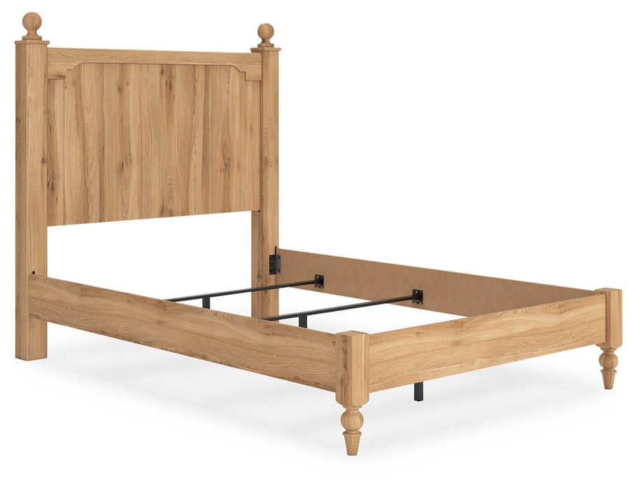 Aleaport Full Panel Bed with Mirrored Dresser and Nightstand