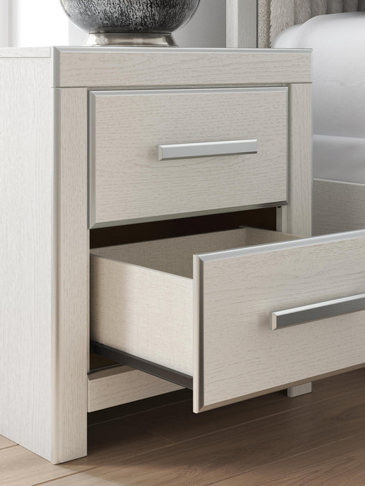 Zuraleus King Upholstered Panel Platform Storage Bed, Dresser, Mirror, Chest and Nightstand